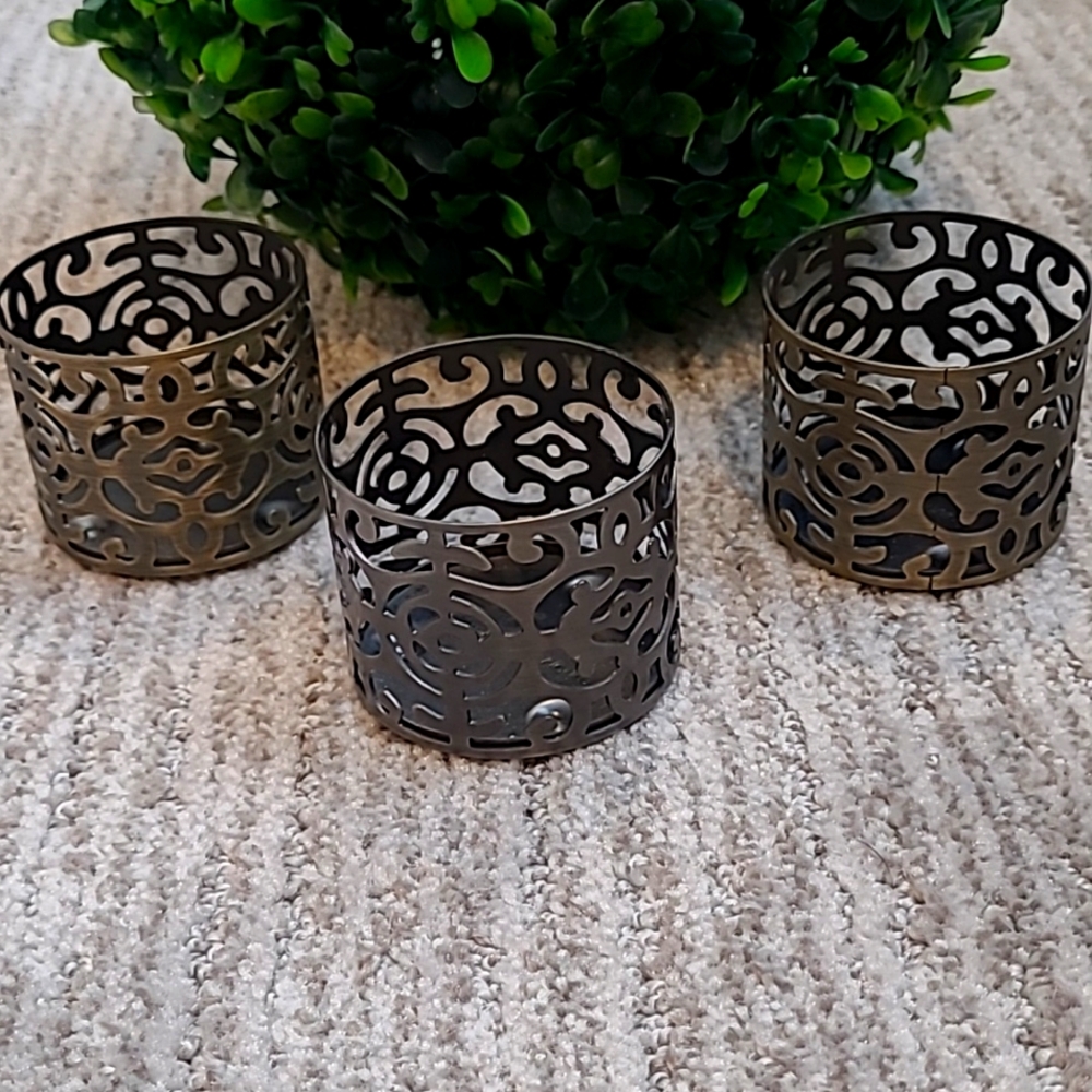Set of 3 Bath & Body Works tea candle holders